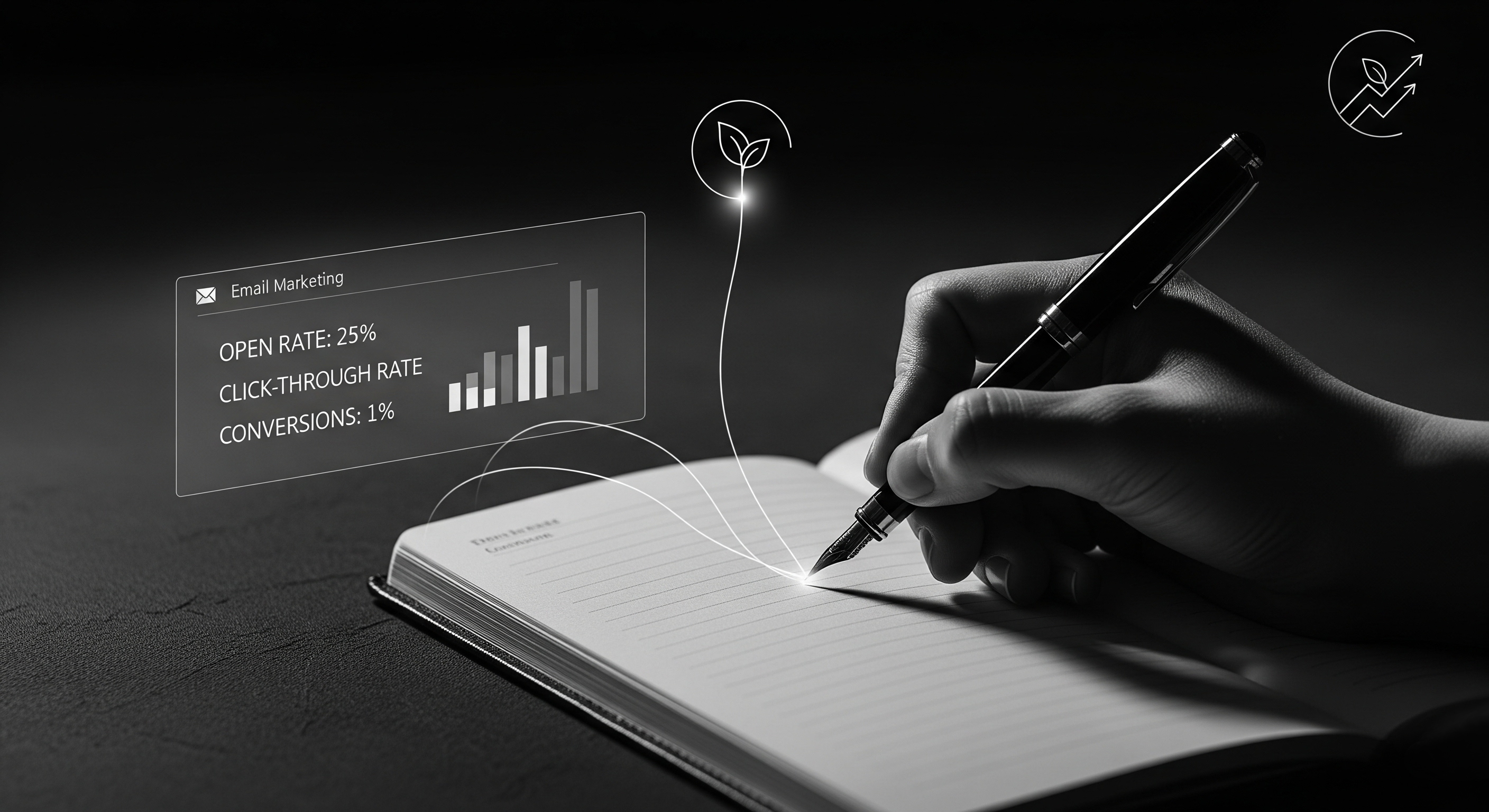 Estrategia de email marketing y copywriting creativo que combina analítica, automatización y mensajes persuasivos para generar conversiones y construir relaciones duraderas con los clientes.